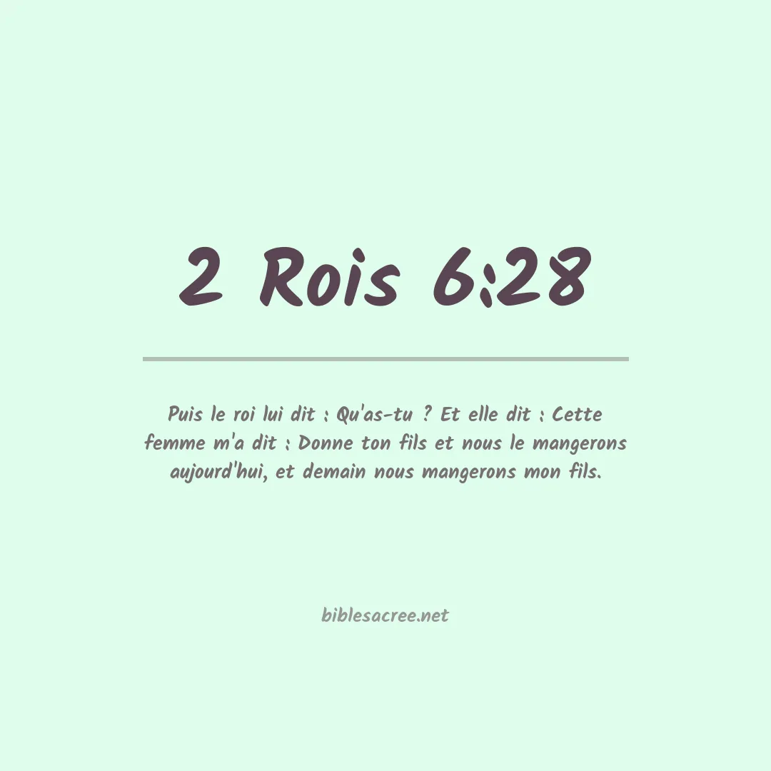 2 Rois - 6:28