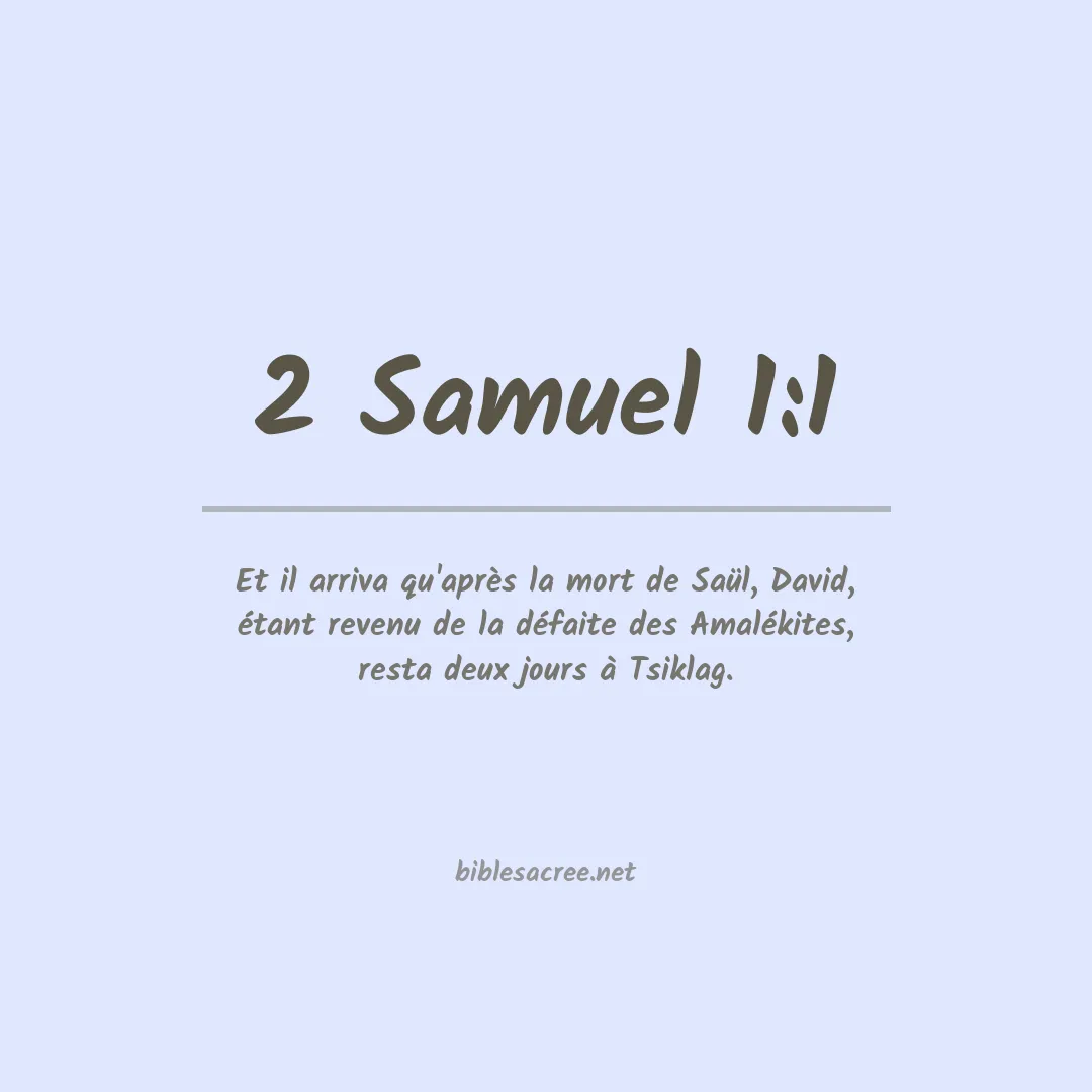 2 Samuel - 1:1