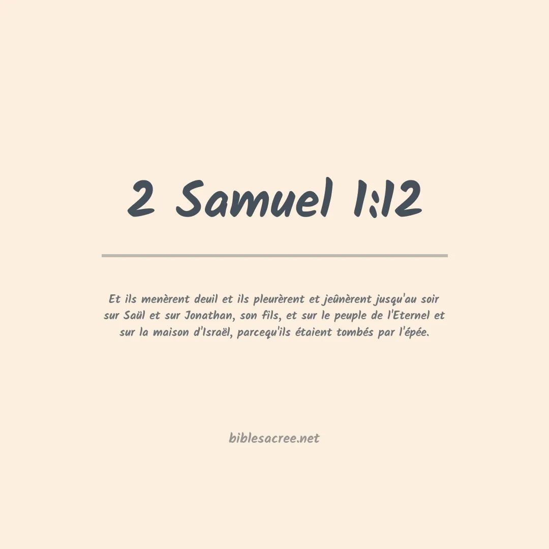 2 Samuel - 1:12