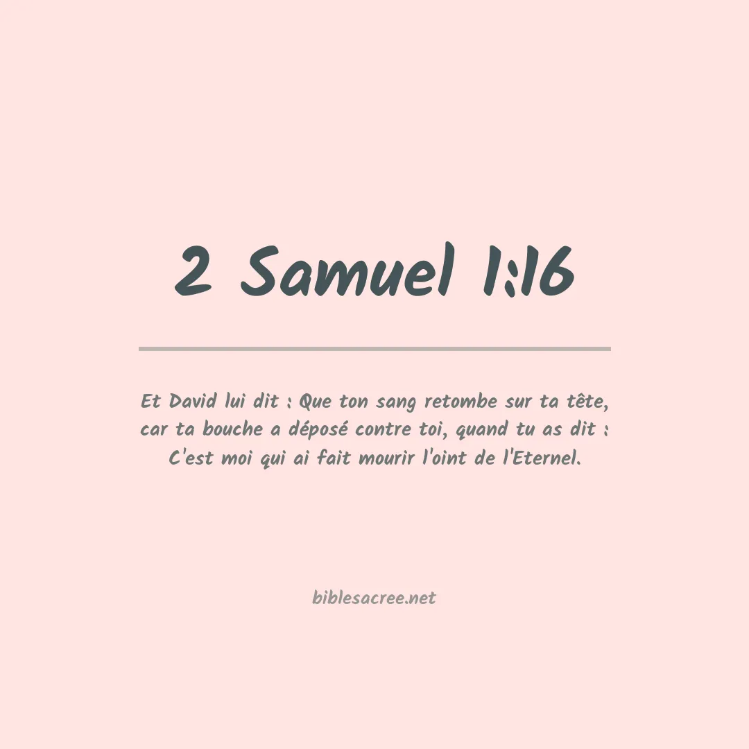 2 Samuel - 1:16