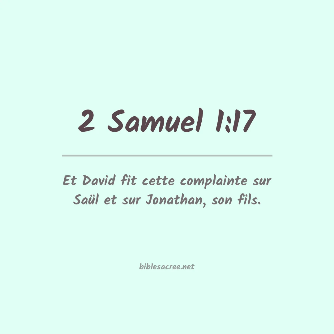 2 Samuel - 1:17