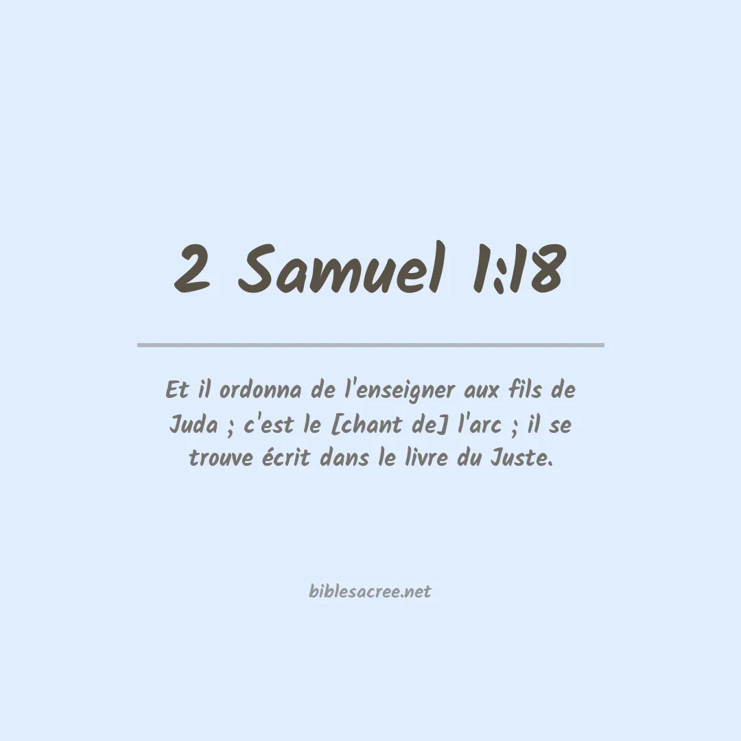 2 Samuel - 1:18
