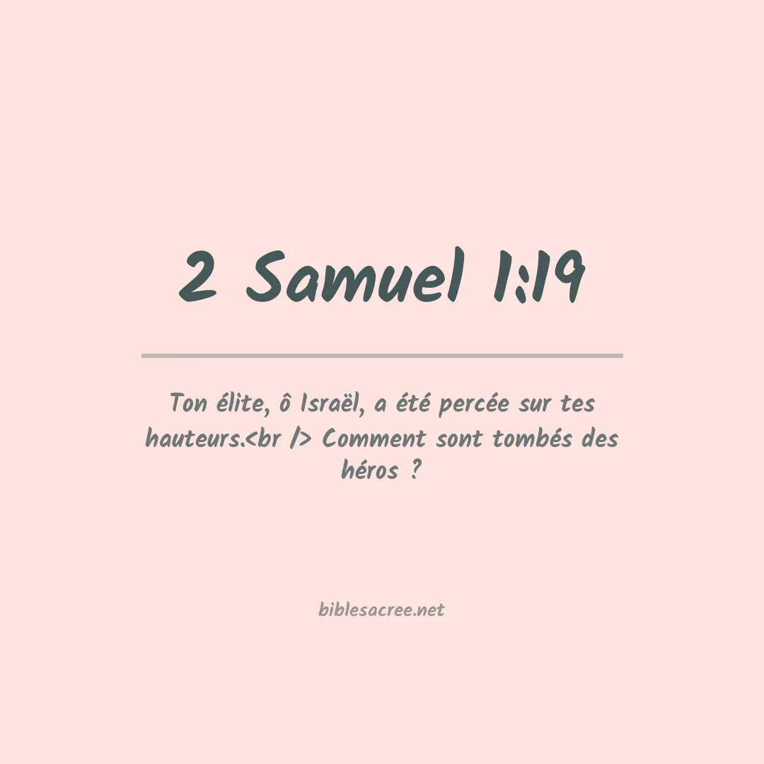 2 Samuel - 1:19