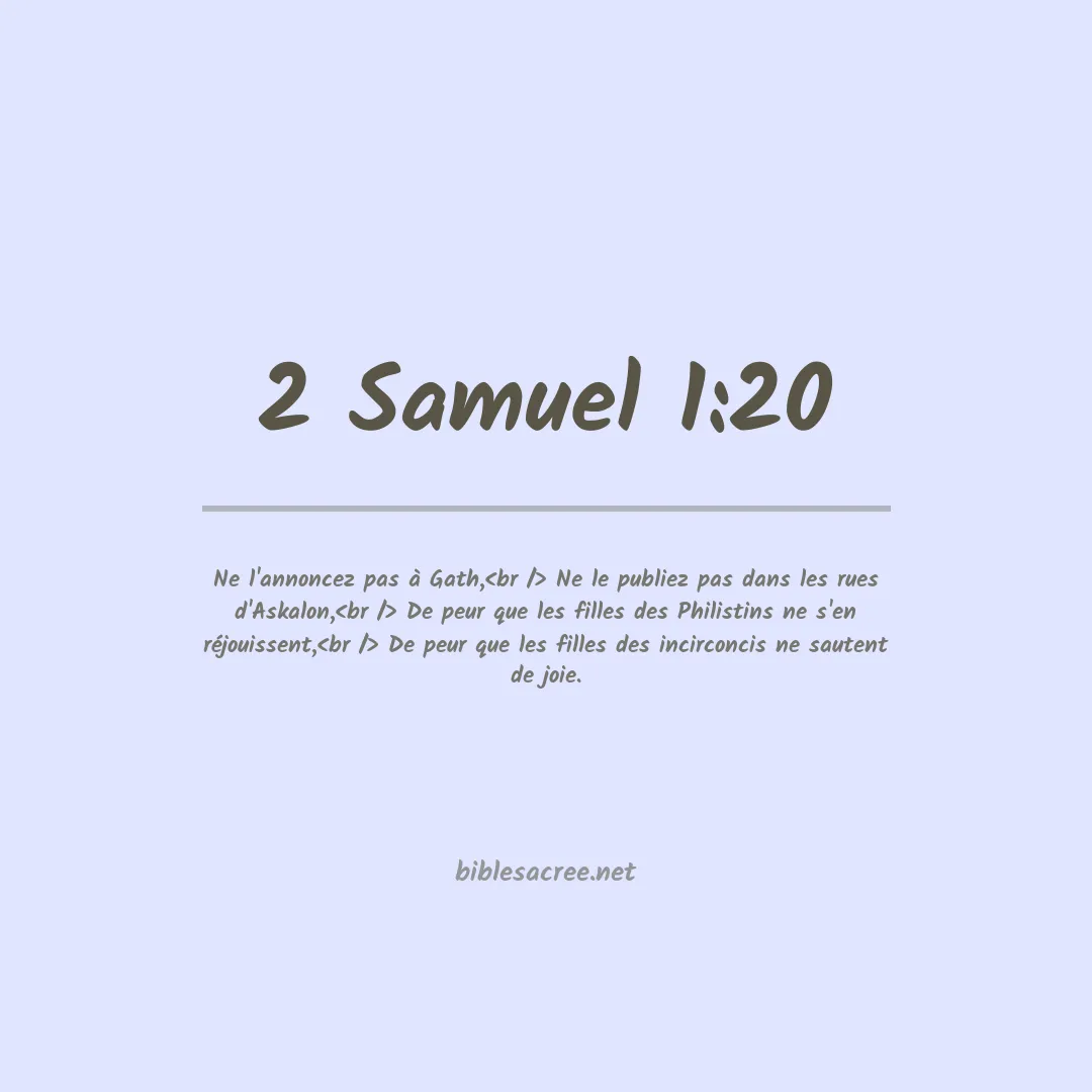 2 Samuel - 1:20