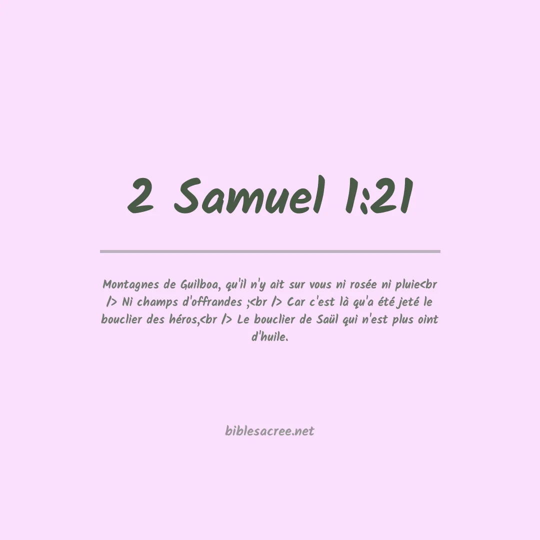 2 Samuel - 1:21