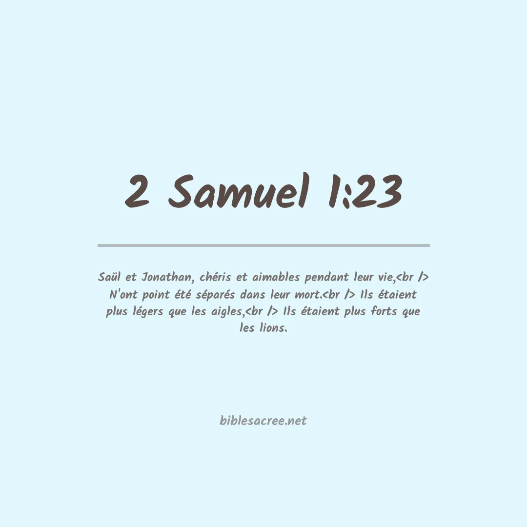 2 Samuel - 1:23