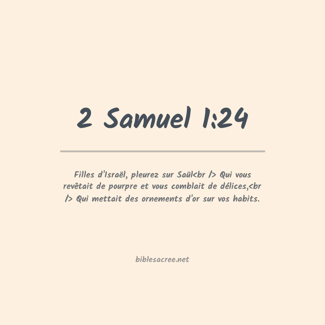 2 Samuel - 1:24