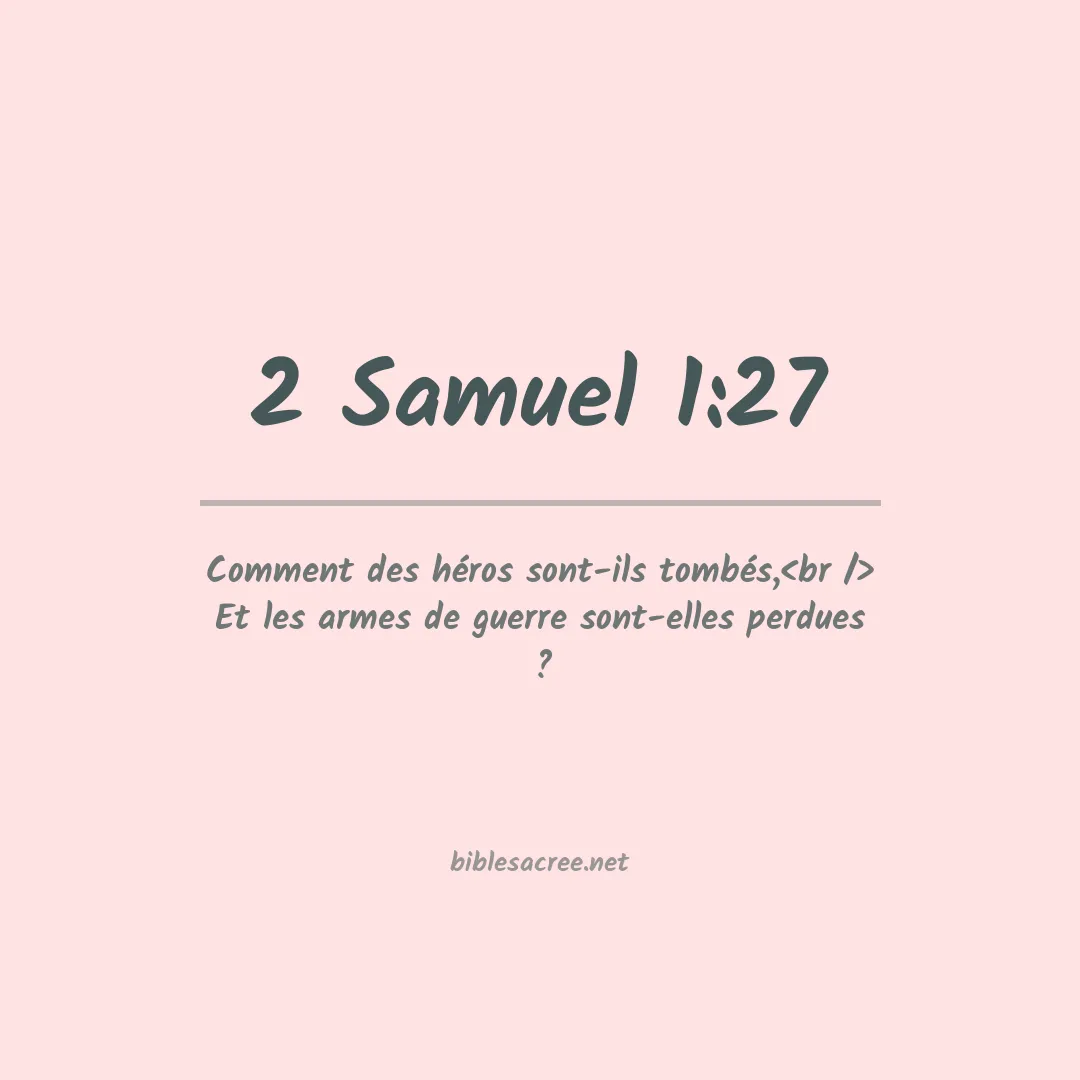 2 Samuel - 1:27