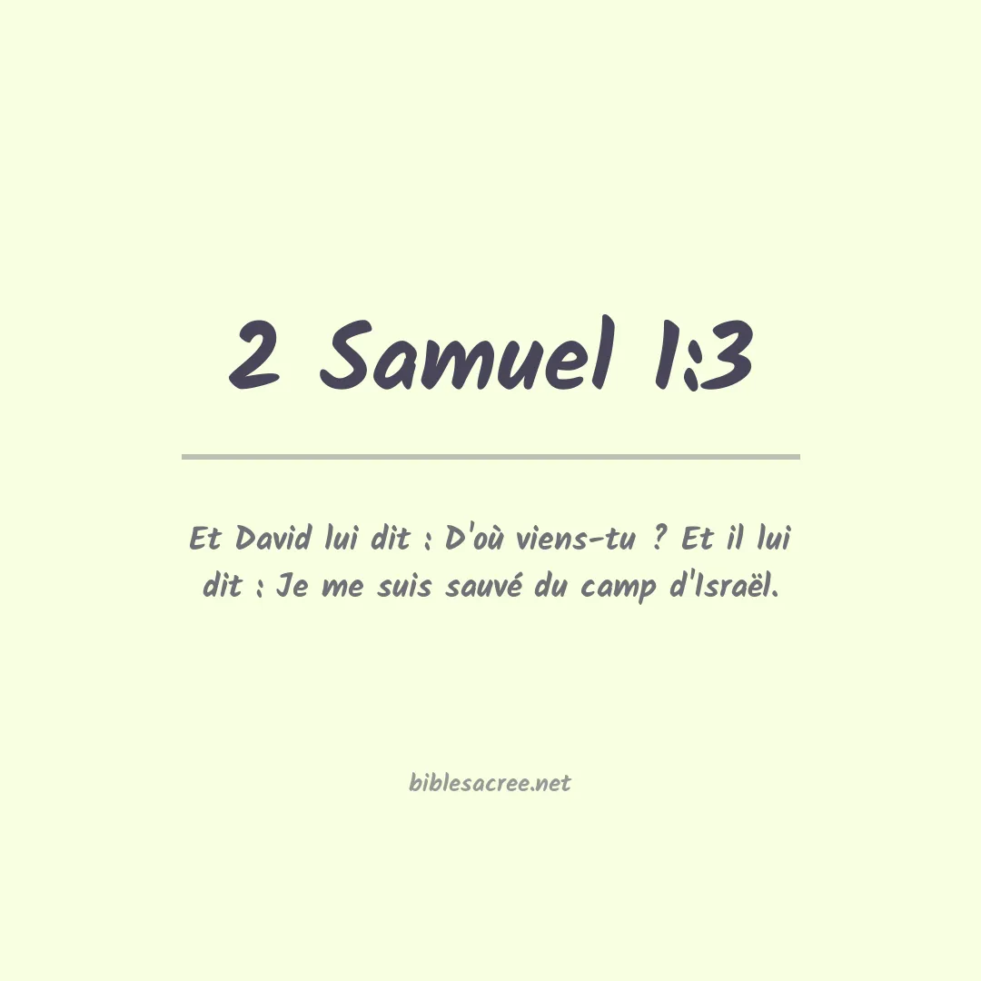 2 Samuel - 1:3