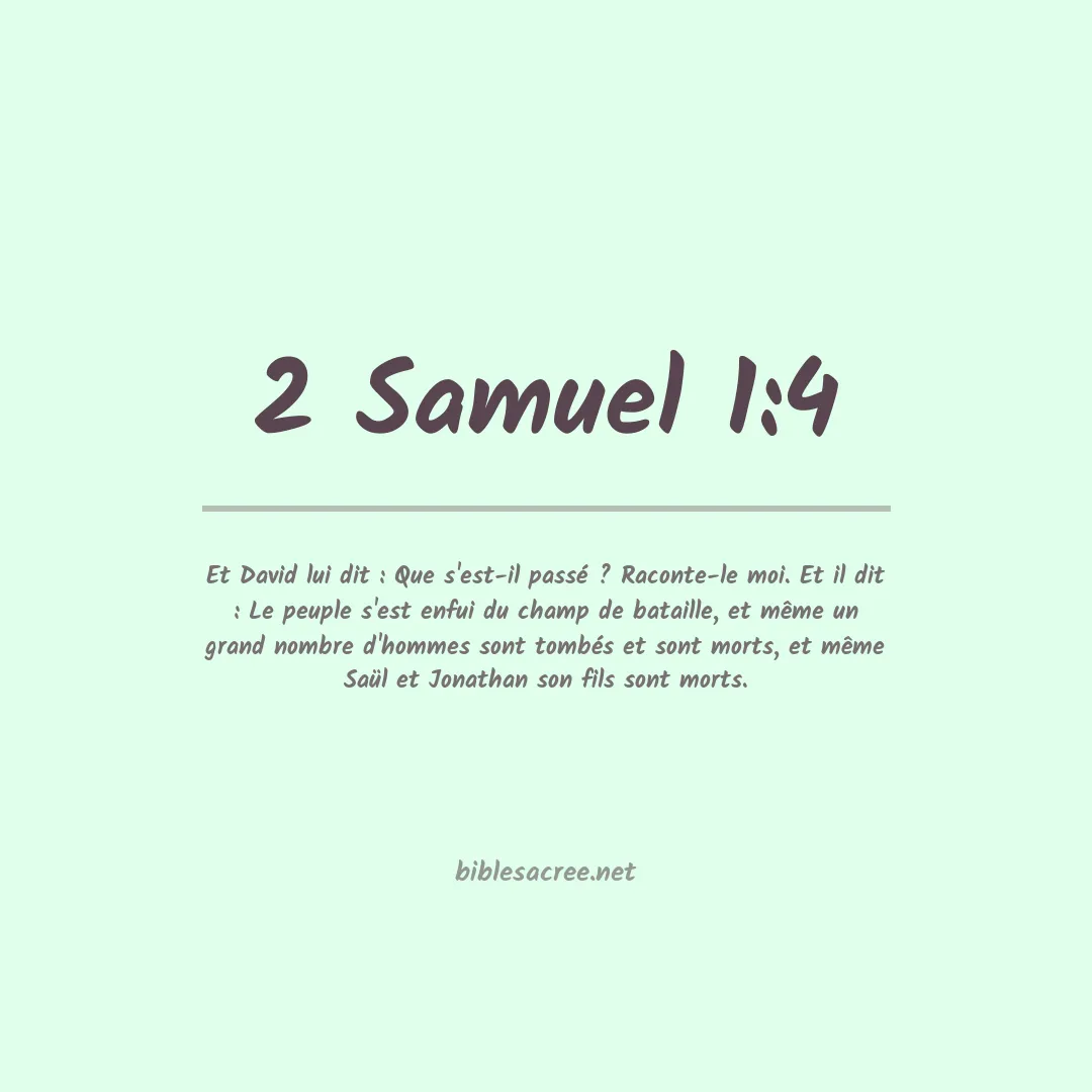 2 Samuel - 1:4