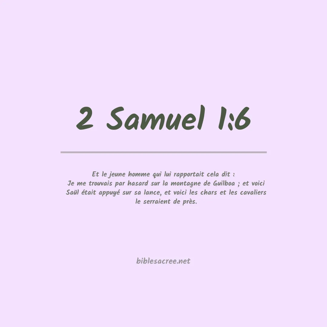 2 Samuel - 1:6