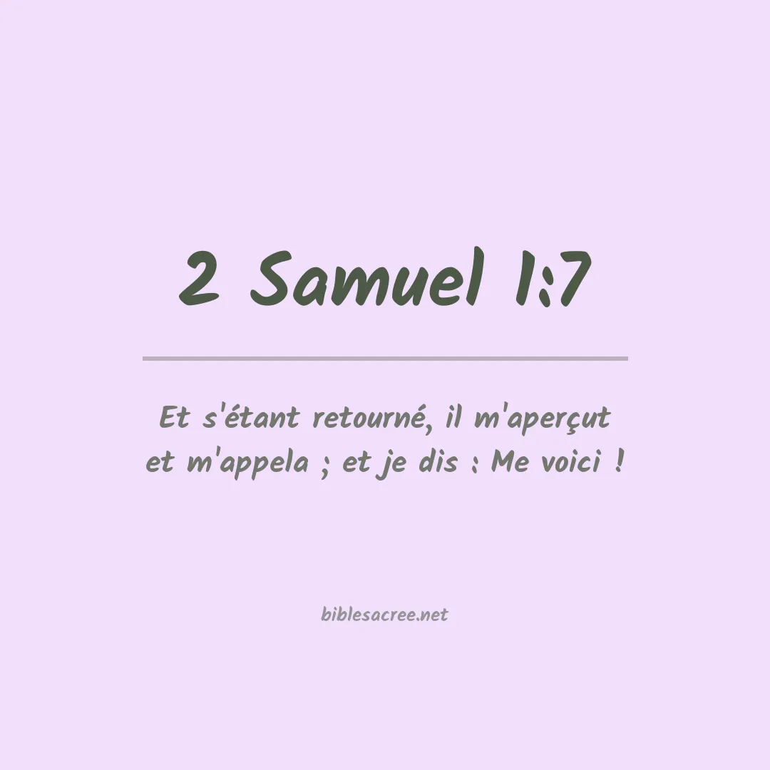 2 Samuel - 1:7