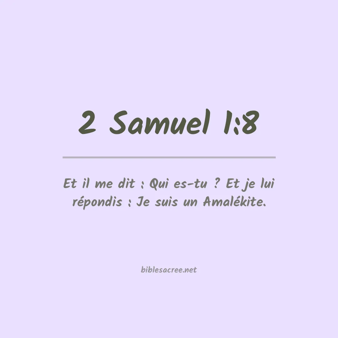 2 Samuel - 1:8