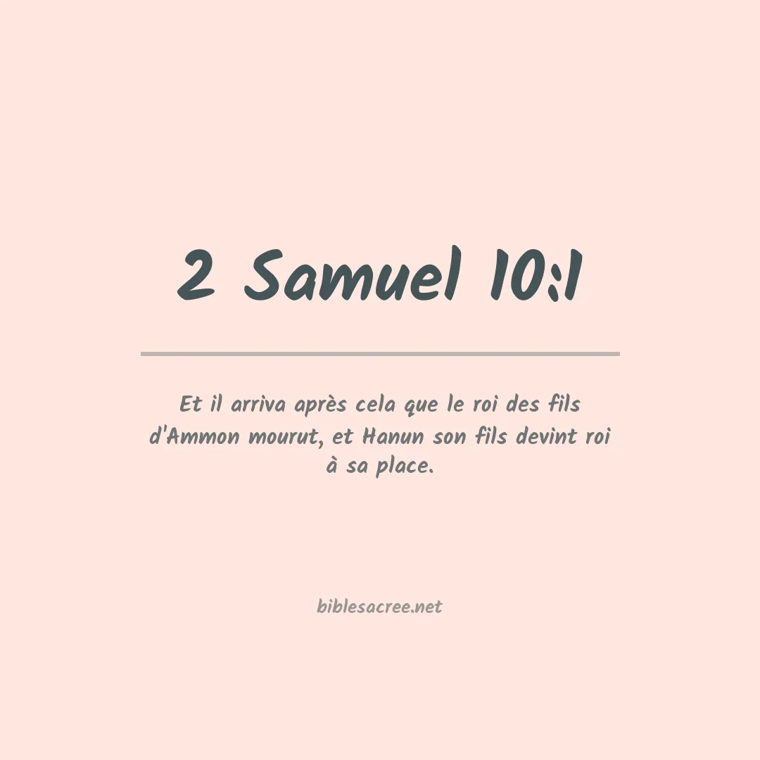 2 Samuel - 10:1