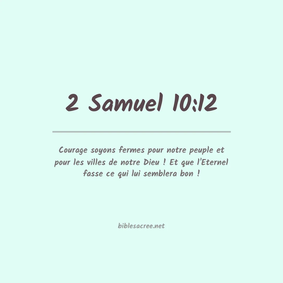 2 Samuel - 10:12