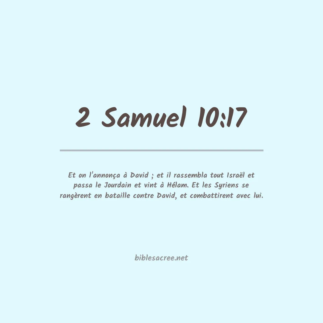 2 Samuel - 10:17