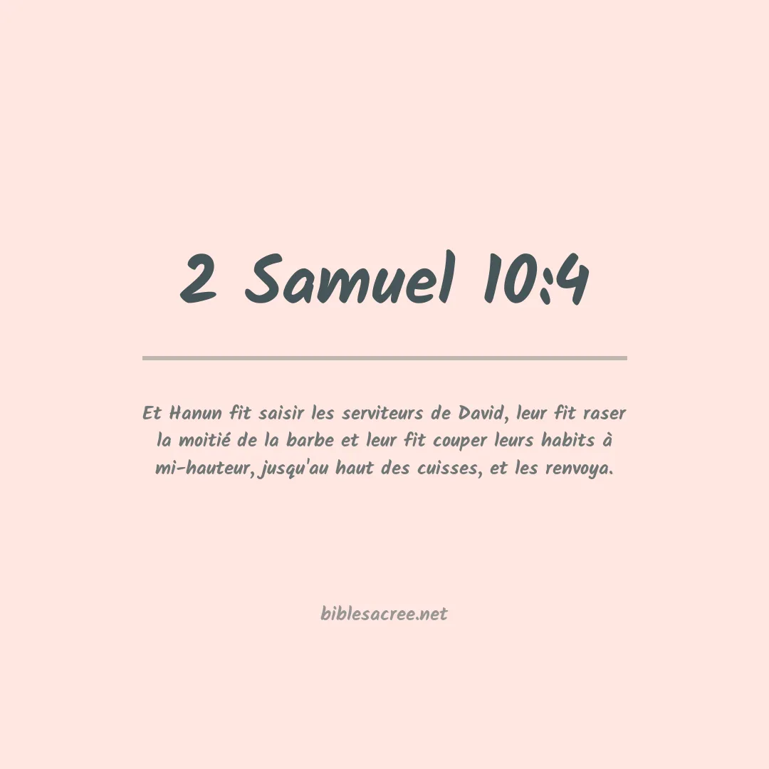 2 Samuel - 10:4
