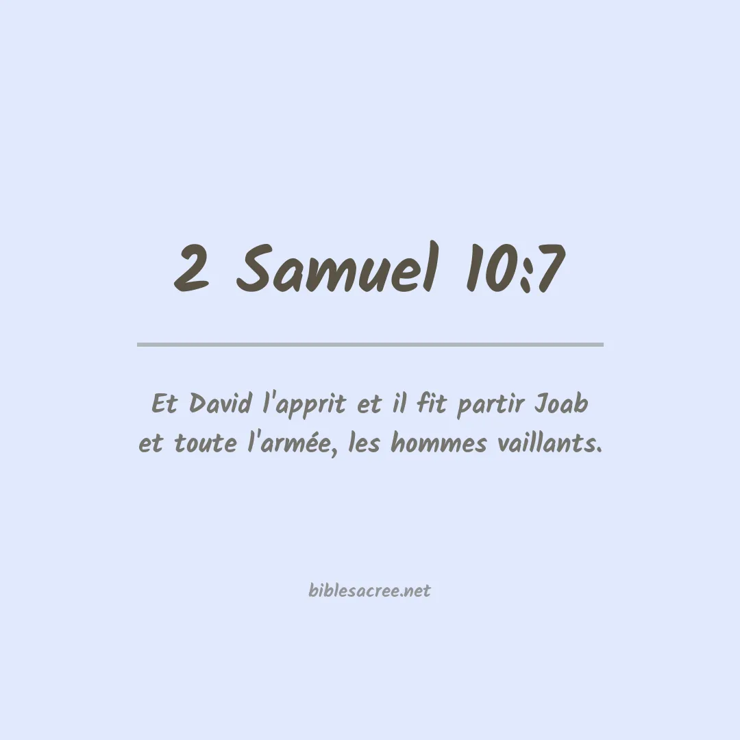 2 Samuel - 10:7