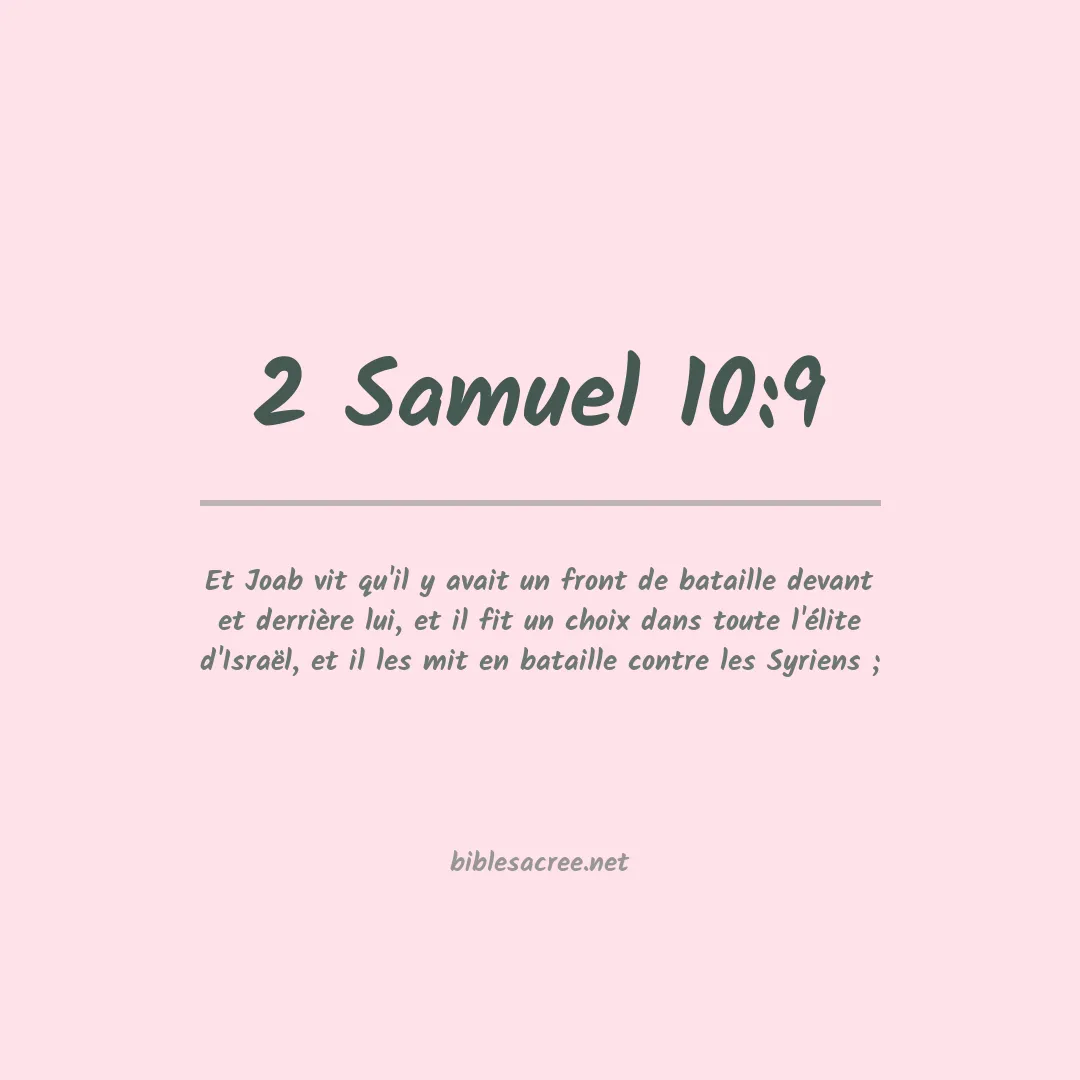 2 Samuel - 10:9