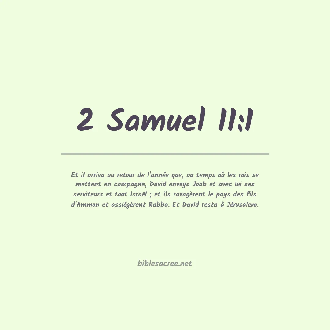 2 Samuel - 11:1