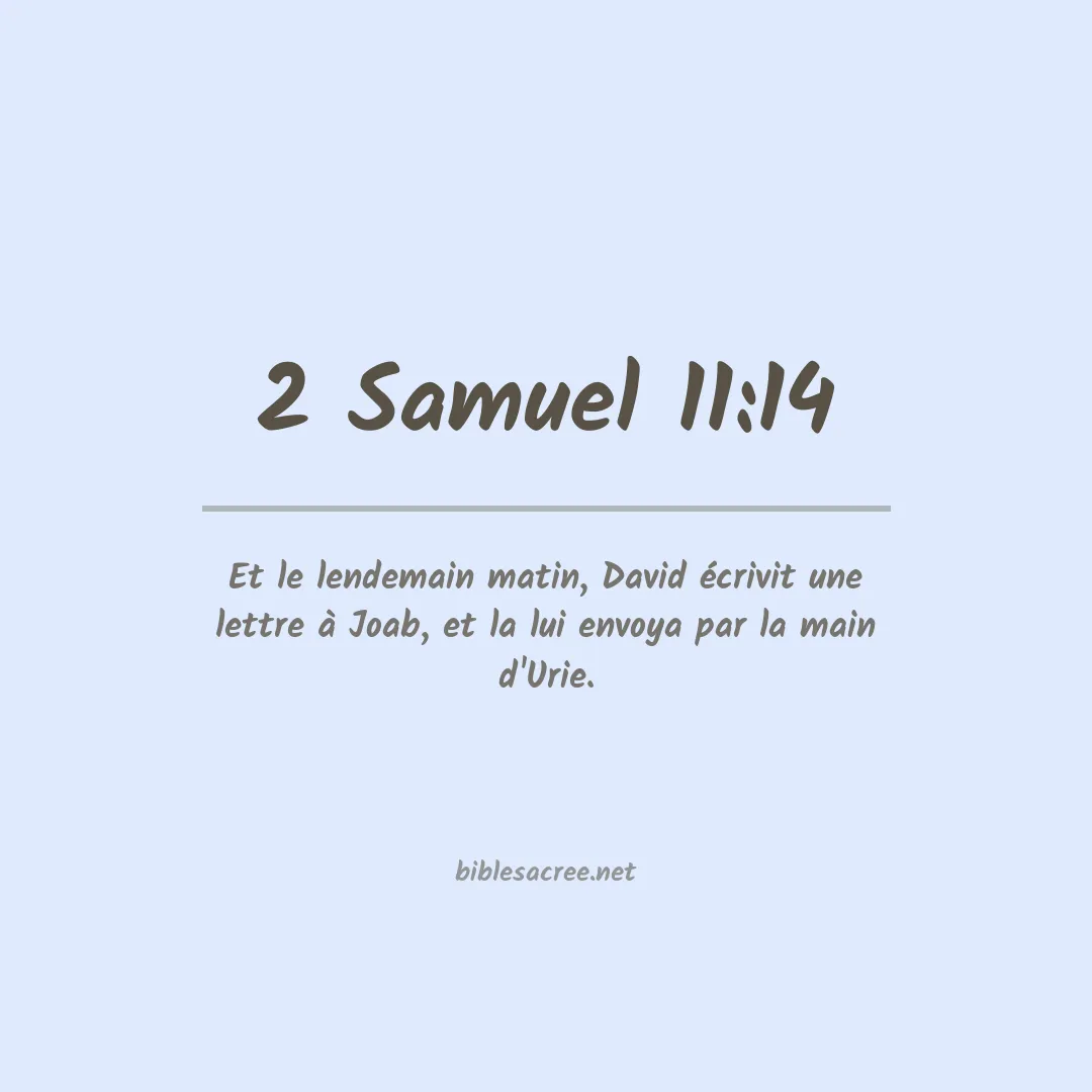 2 Samuel - 11:14
