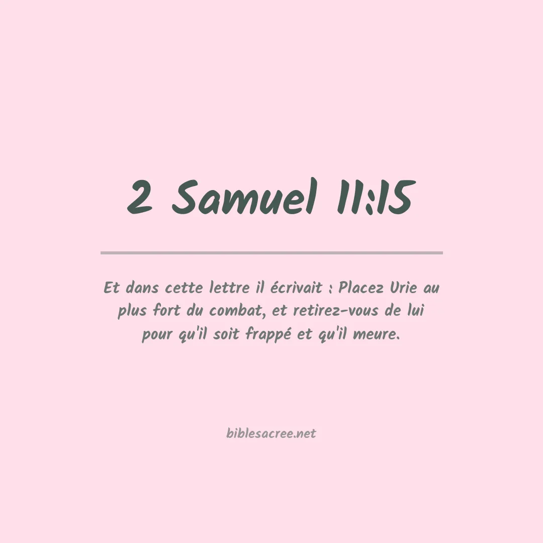 2 Samuel - 11:15