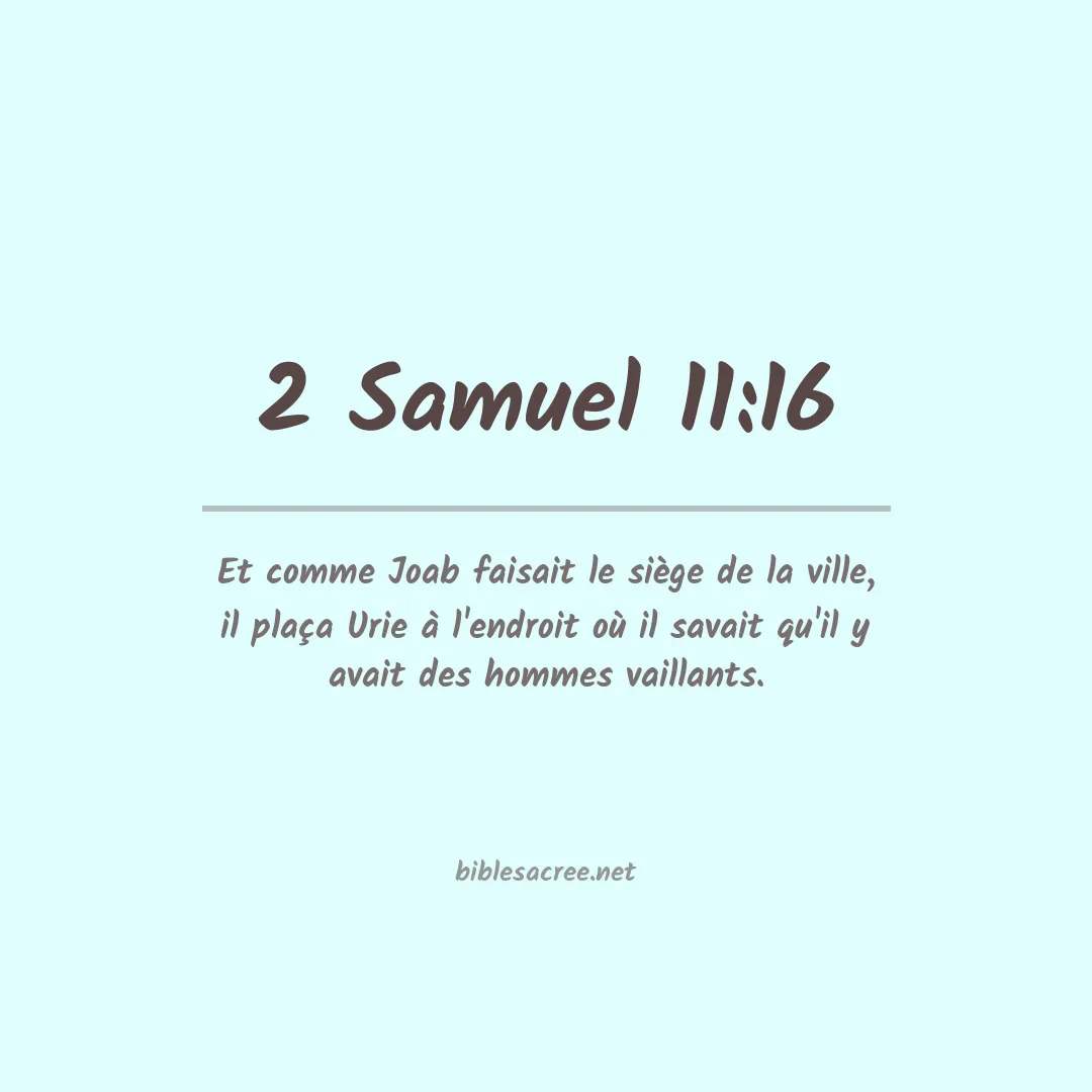 2 Samuel - 11:16