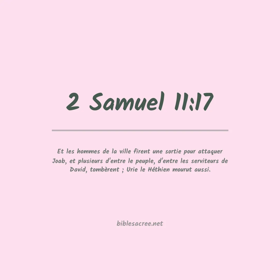 2 Samuel - 11:17