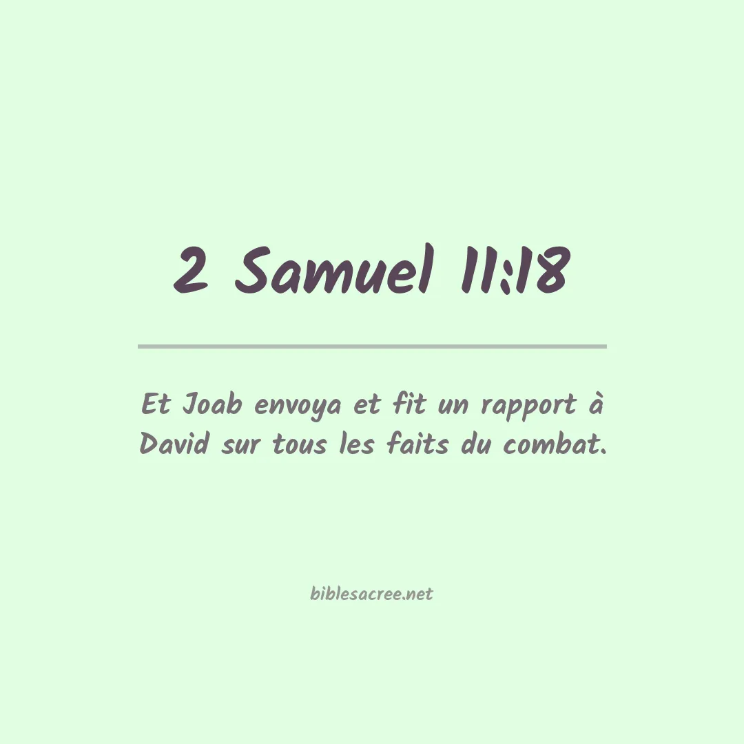 2 Samuel - 11:18
