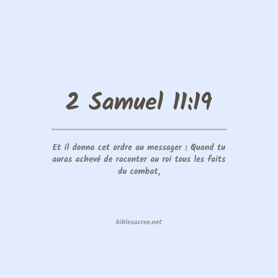 2 Samuel - 11:19