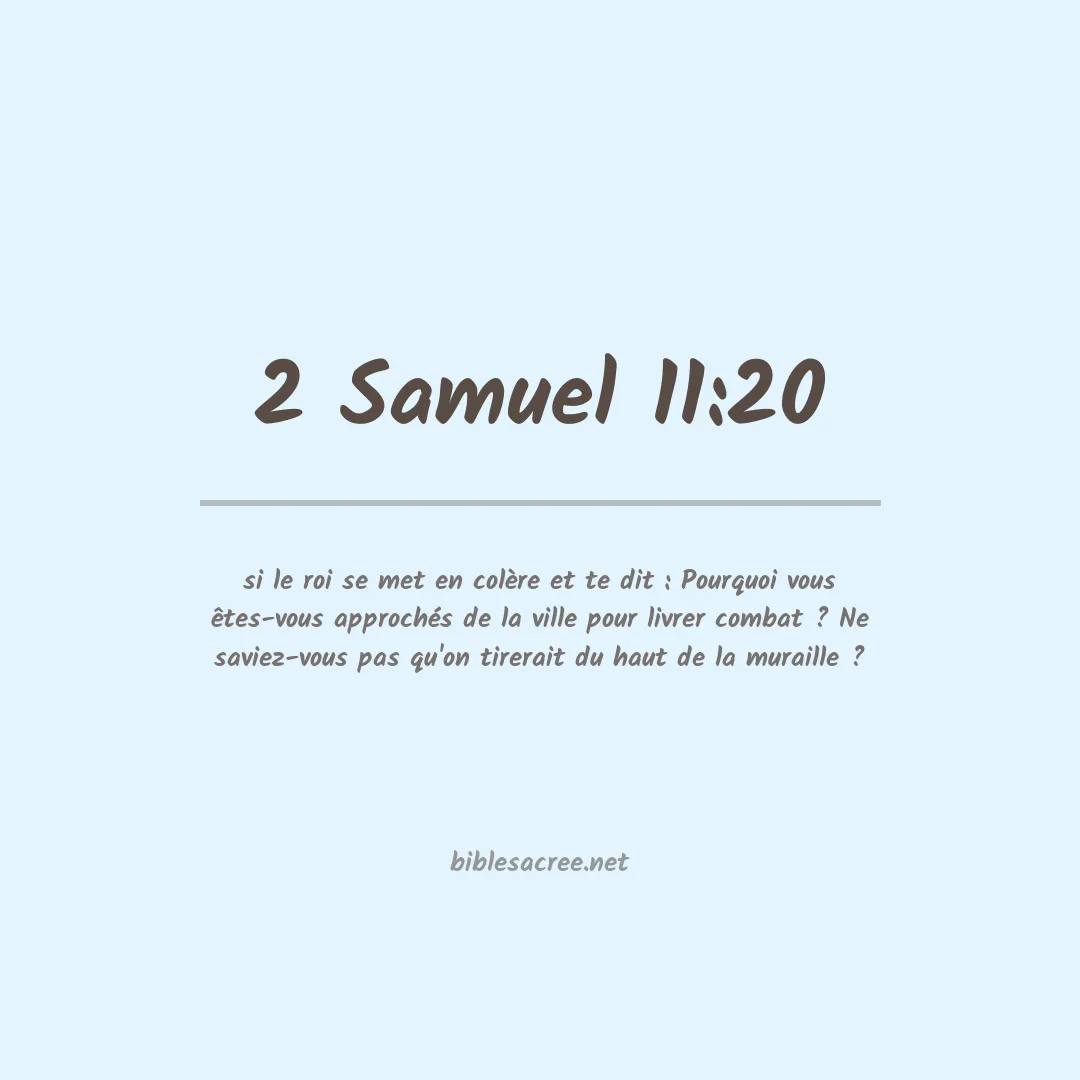 2 Samuel - 11:20