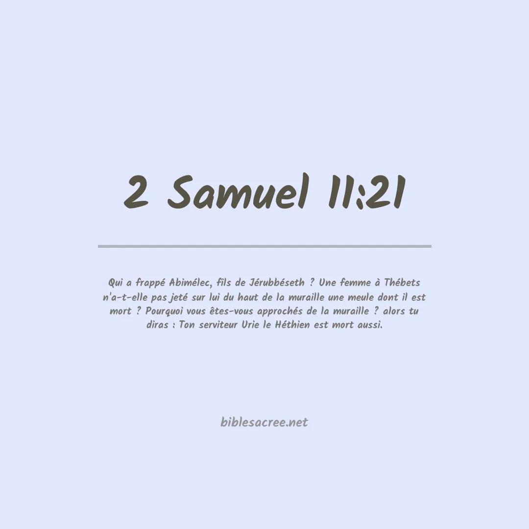 2 Samuel - 11:21