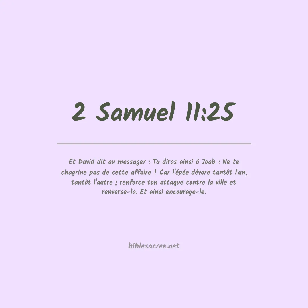 2 Samuel - 11:25