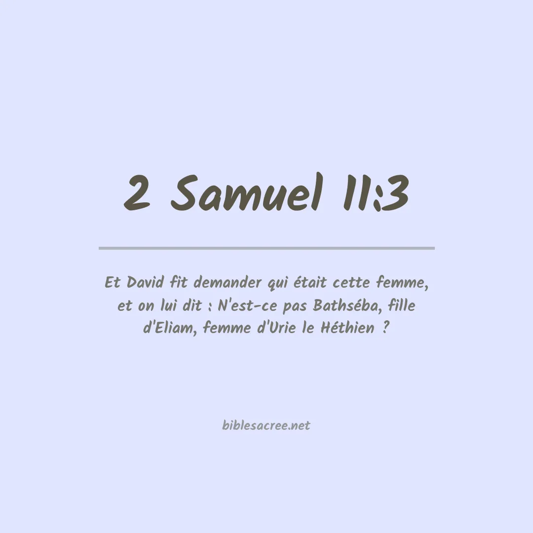 2 Samuel - 11:3