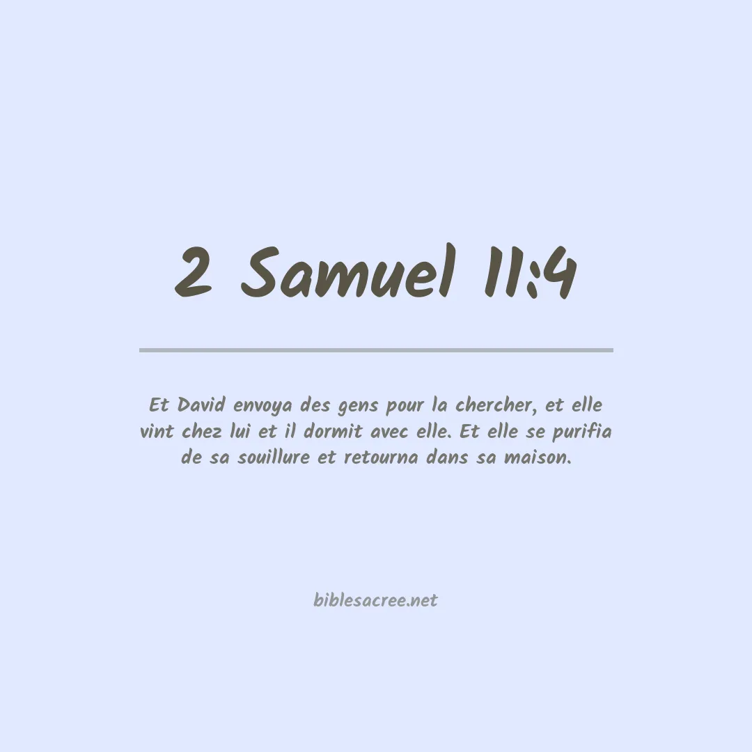 2 Samuel - 11:4
