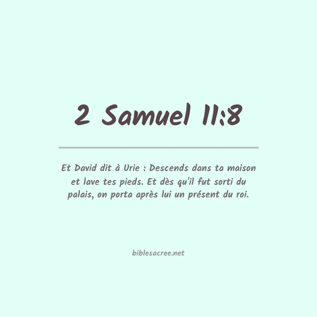 2 Samuel - 11:8