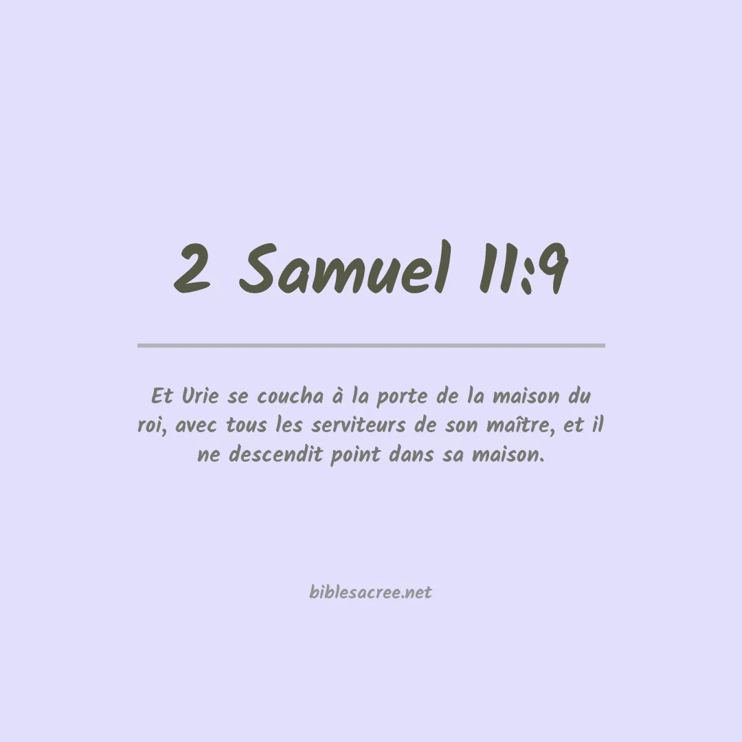 2 Samuel - 11:9