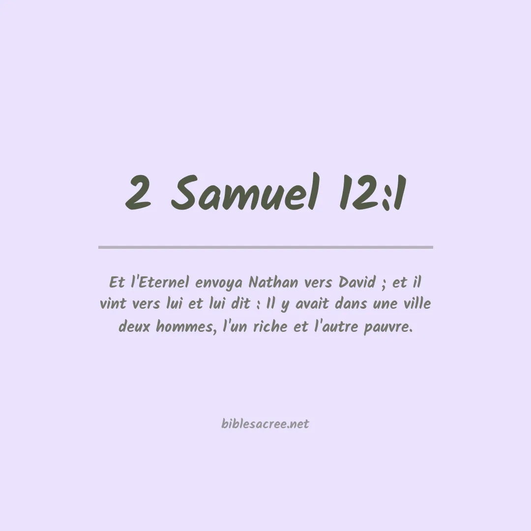 2 Samuel - 12:1