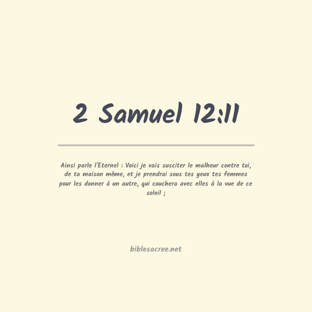 2 Samuel - 12:11