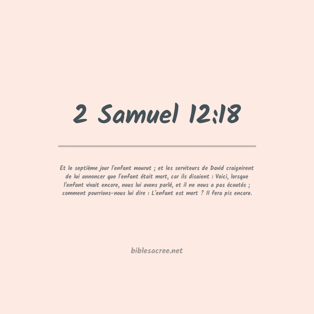 2 Samuel - 12:18