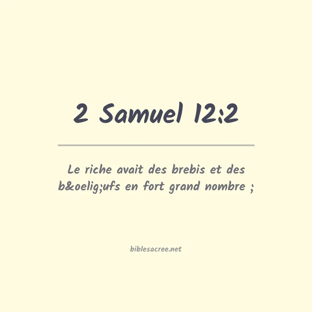 2 Samuel - 12:2