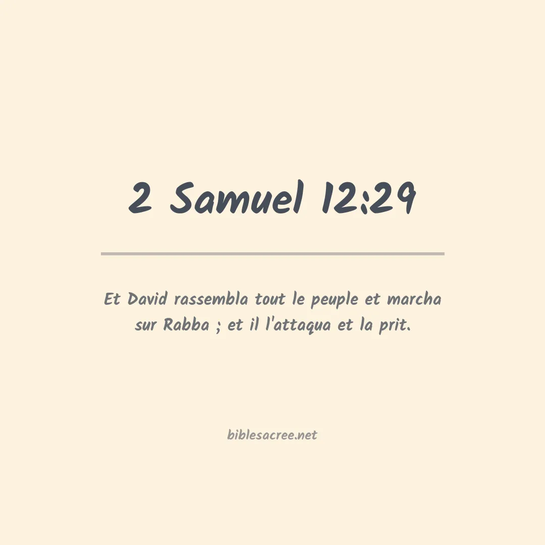 2 Samuel - 12:29