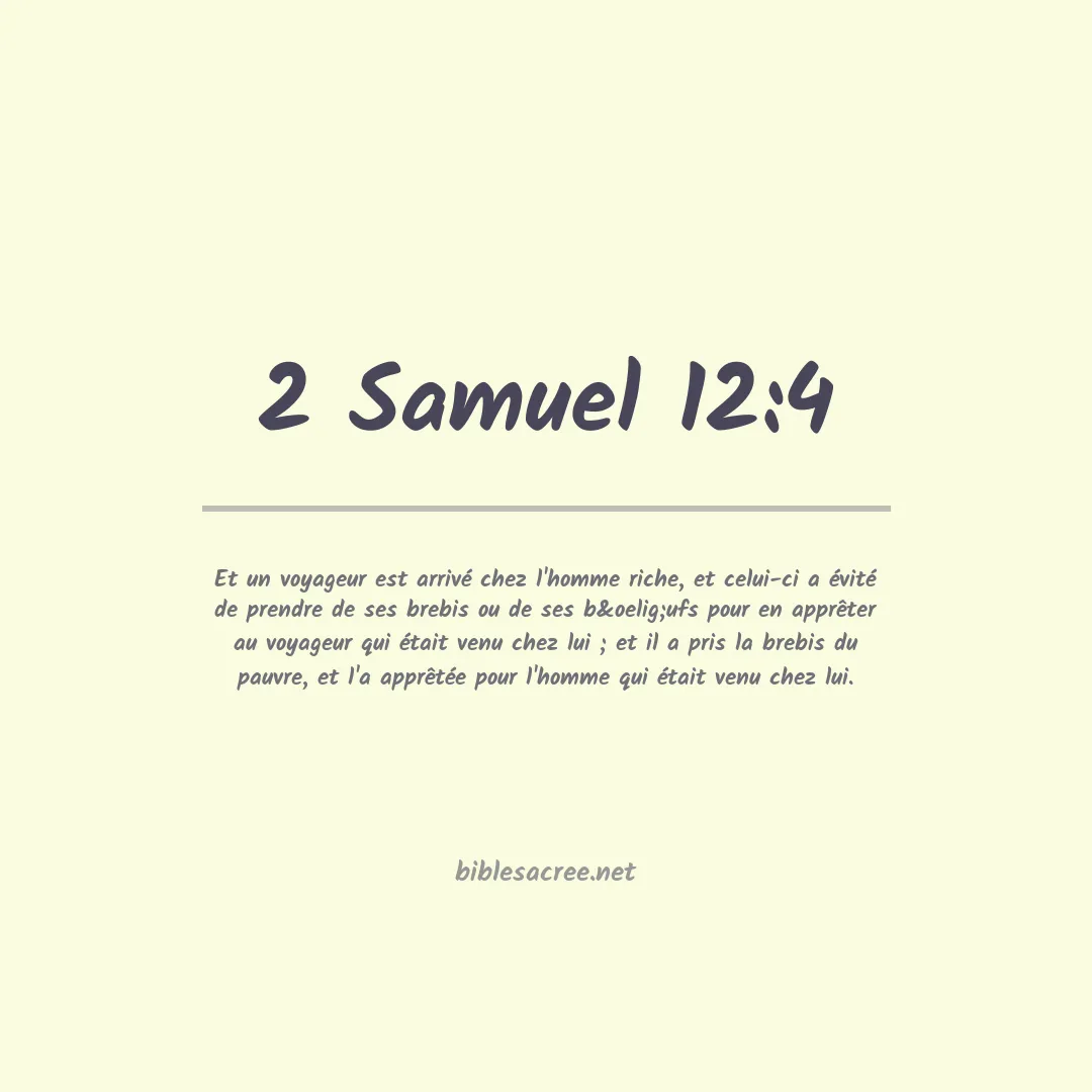 2 Samuel - 12:4