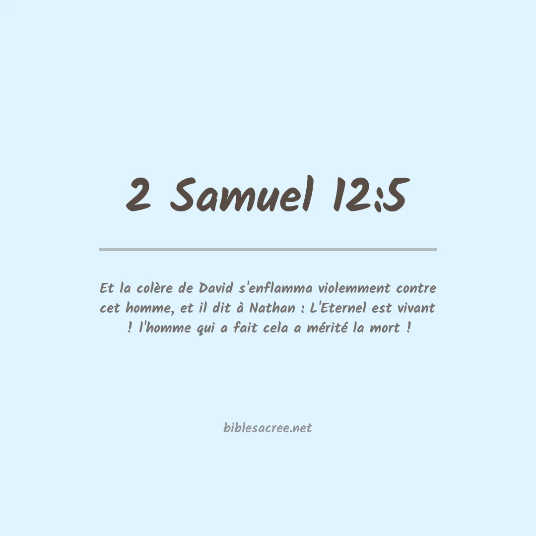 2 Samuel - 12:5
