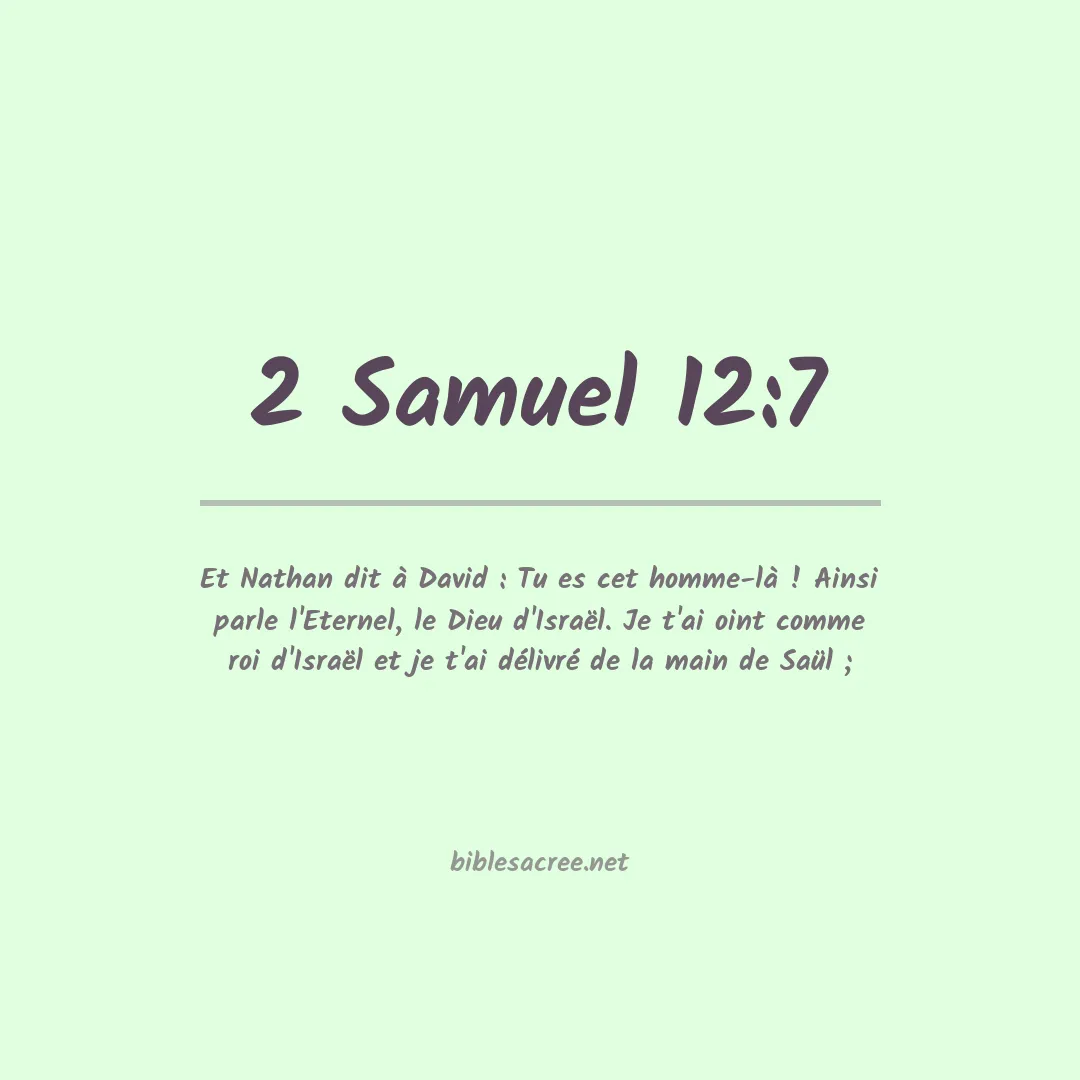 2 Samuel - 12:7