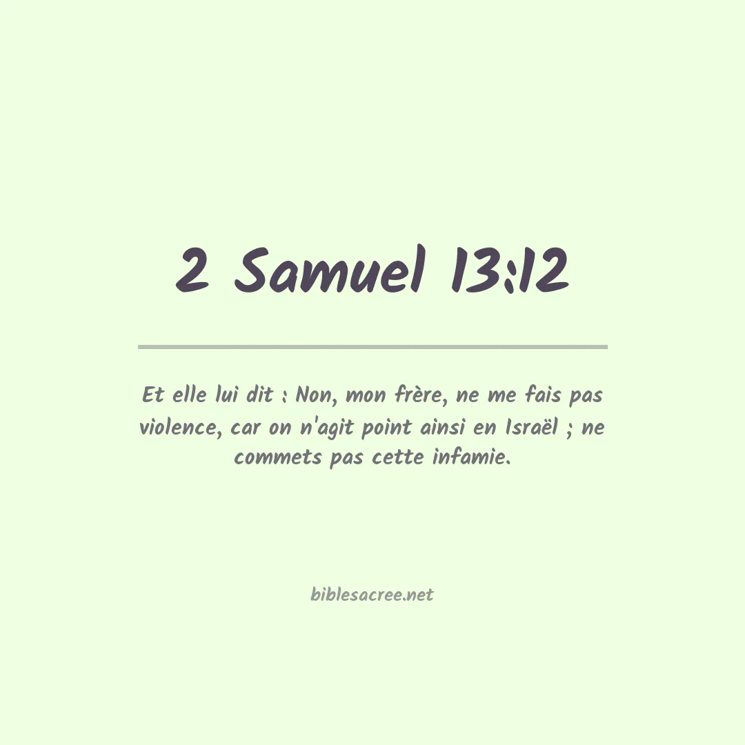 2 Samuel - 13:12