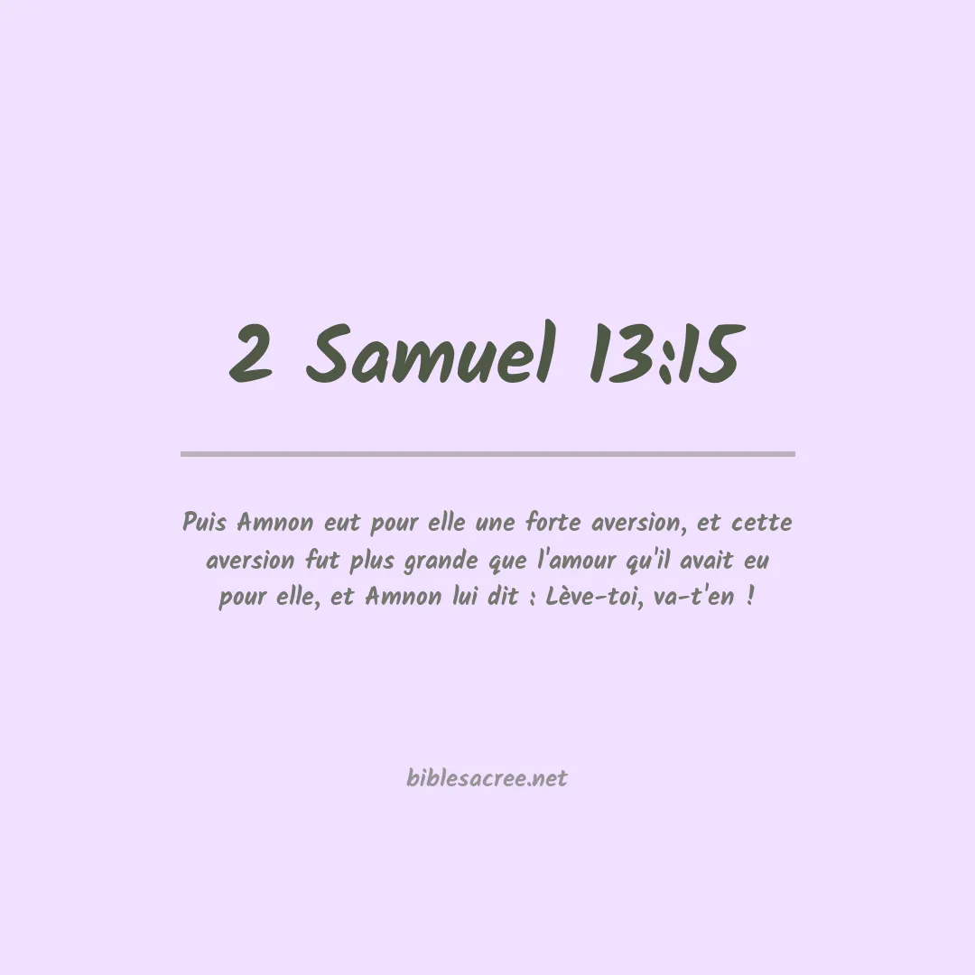 2 Samuel - 13:15