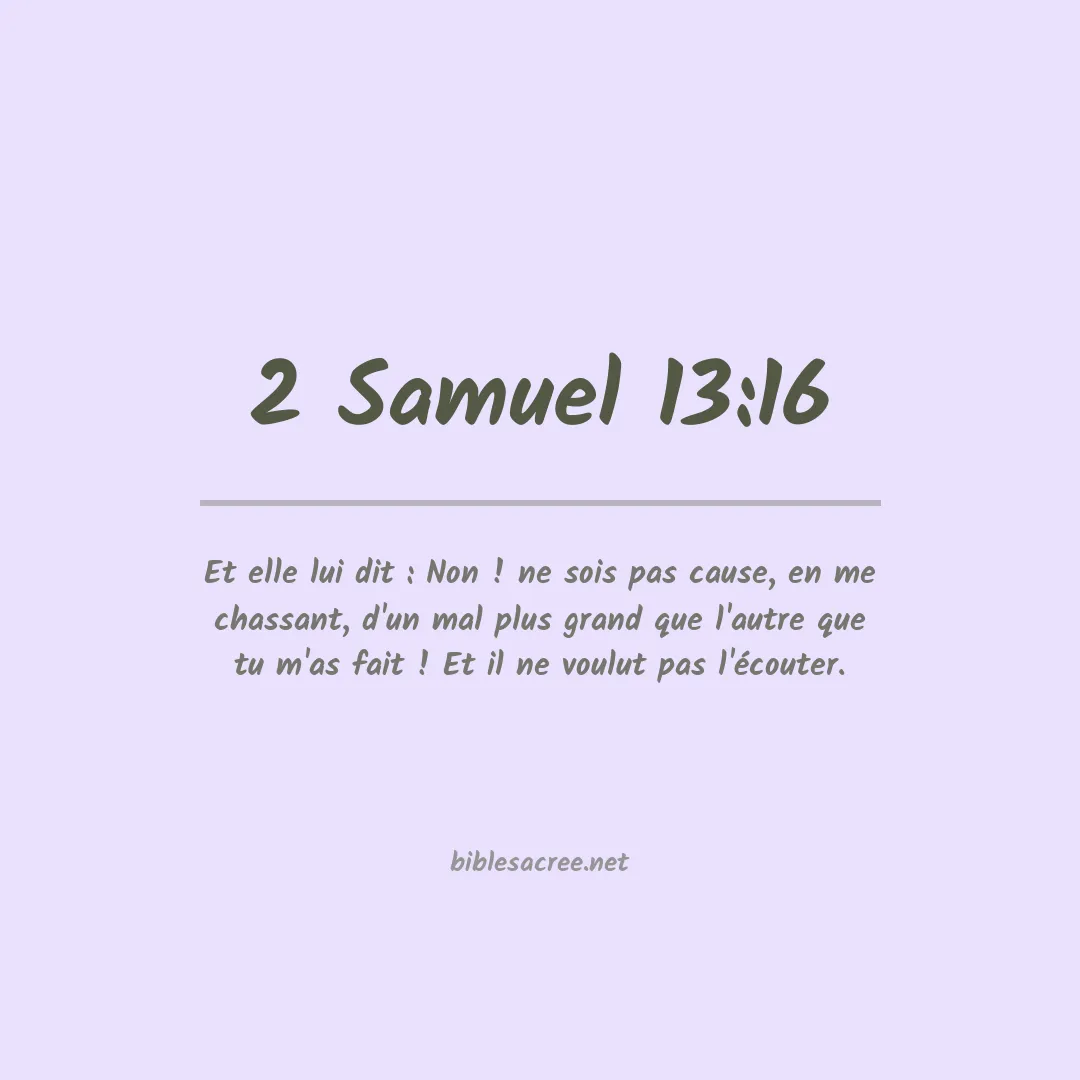 2 Samuel - 13:16