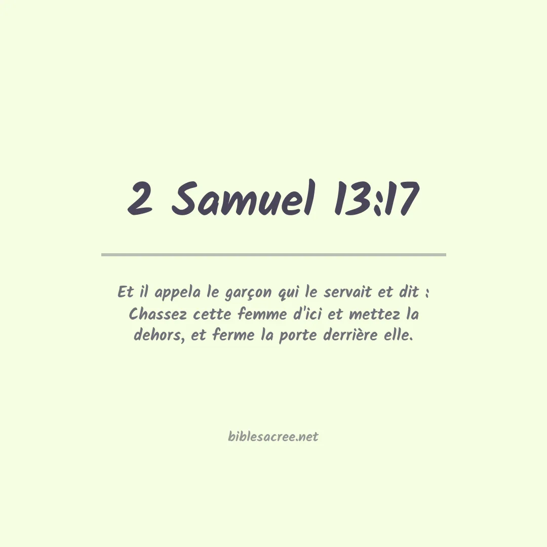 2 Samuel - 13:17