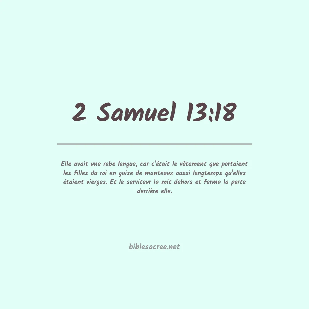 2 Samuel - 13:18
